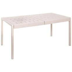 BARTICA - Tuintafel - Beige - 154 X 84 Cm - Synthetisch Materiaal -Leenbakker Winkel ca8491bbae604cbc9653069f7dee8457