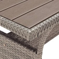 VidaXL - Tuintafel - Grijs - Poly Rattan - 120 X 70 X 66 Cm 11 VidaXL - Tuintafel - Grijs - Poly Rattan - 120 X 70 X 66 Cm -Leenbakker Winkel ca8aeeff199f4f9692ad5f499b927562