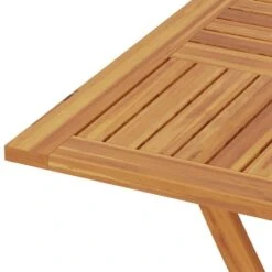 VidaXL - Tuintafel Inklapbaar - Bruin - Massief Teakhout - 85x85x76 Cm -Leenbakker Winkel cb32e3c5034e4cb88188666c2df36327