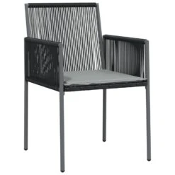 VidaXL - Tuinstoelen - Zwart - Poly Rattan - 2 Stuks - 54x60,5x83,5 Cm -Leenbakker Winkel cb435f9c5dfd4f8aaf33b0ea344dbea8