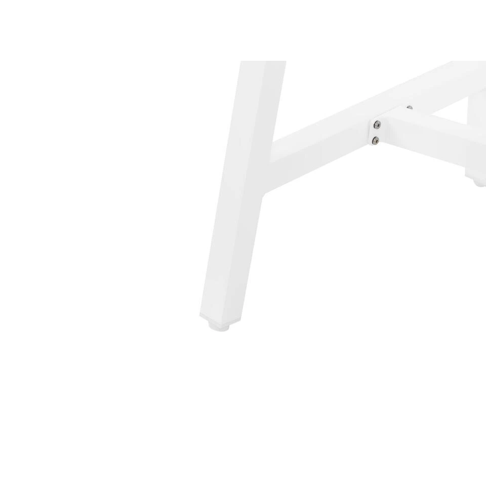 FRATTE - Tuintafel - Wit - Aluminium 7 FRATTE - Tuintafel - Wit - Aluminium - Afbeelding 7