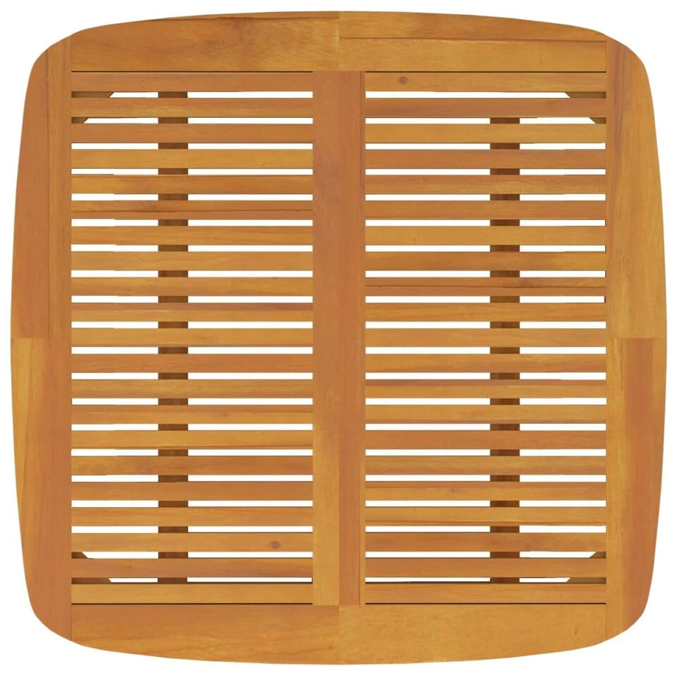 VidaXL - Tuintafel - Bruin - Massief Acaciahout - 110 X 110 X 75 Cm 5 VidaXL - Tuintafel - Bruin - Massief Acaciahout - 110 X 110 X 75 Cm - Afbeelding 5