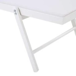 Beliani Tuinligstoel PORTOFINO - Wit Aluminium, Textiel -Leenbakker Winkel ccb9ab86c4a0498abb69b86246c25b88