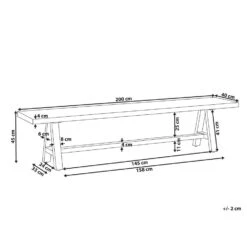 TONNARE - Tuinbank - Licht Hout - 200 Cm - Beton 10 TONNARE - Tuinbank - Licht Hout - 200 Cm - Beton -Leenbakker Winkel cd1aa6df40f44c9b9d678839142bf8de