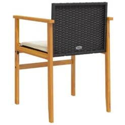 VidaXL - Tuinstoelen - Kussens - Zwart - Poly Rattan - 2 Stuks - 55x55x78 Cm 17 VidaXL - Tuinstoelen - Kussens - Zwart - Poly Rattan - 2 Stuks - 55x55x78 Cm -Leenbakker Winkel d068e7fe0da44787adcf3632a2f690e2