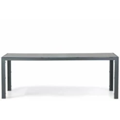 Dining Tuintafel Rechthoekig 210 X 85 Cm Aluminium Grijs Venustas -Leenbakker Winkel d290857610e349469d0a7459ede25b49