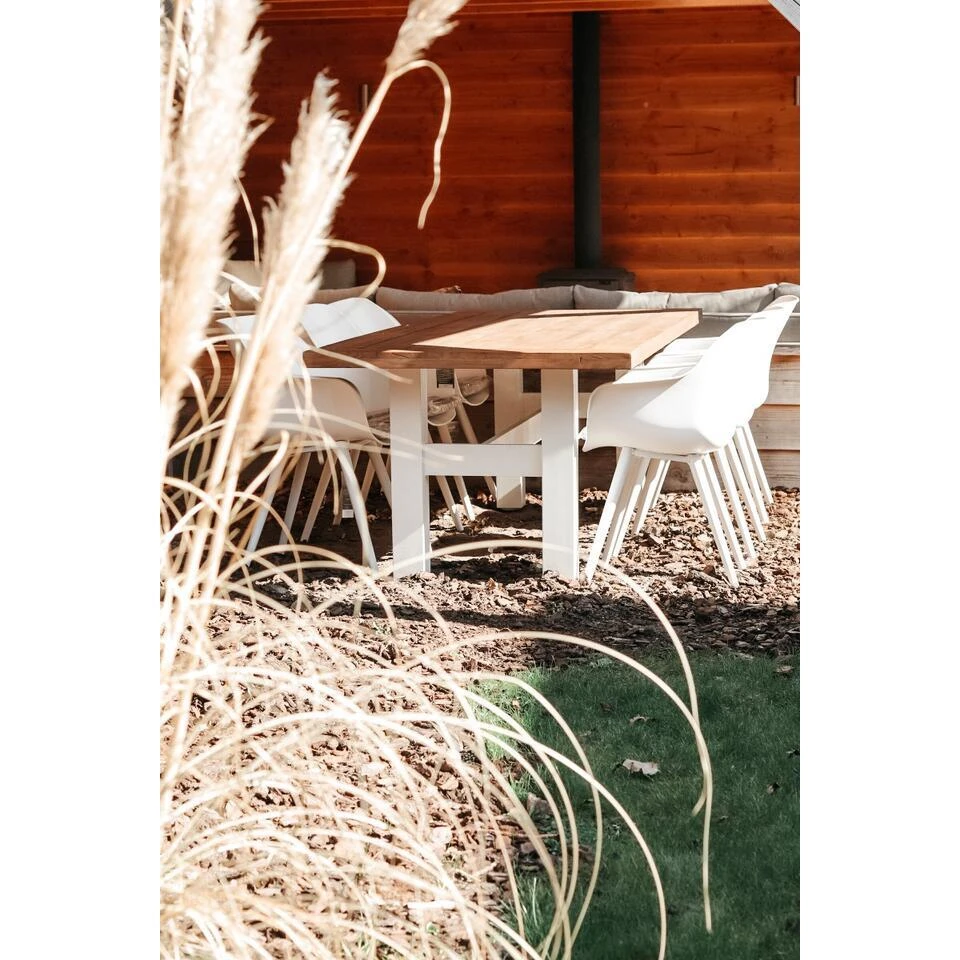Hartman Heron Dining Tuintafel 240x100 Cm. - Wit/Teak 7 Hartman Heron Dining Tuintafel 240x100 Cm. - Wit/Teak - Afbeelding 7