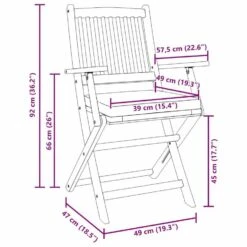 VidaXL - Buiten Zitplaatsen - Grijs - Massief Acaciahout - 49 X 57,5 X 92cm -Leenbakker Winkel d31414092a15413b8345eda459d3c585