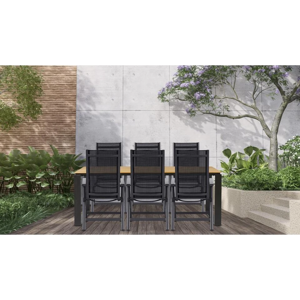 Lisomme Joep Tuintafel Polywood Naturel - 210 X 100 Cm 6 Lisomme Joep Tuintafel Polywood Naturel - 210 X 100 Cm - Afbeelding 6