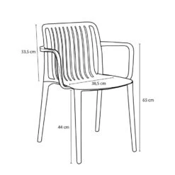 Mica Decorations Paloma Tuinstoel - Polypropyleen - Zwart -Leenbakker Winkel d42dc72128d641e283a9aa8fb6345e45