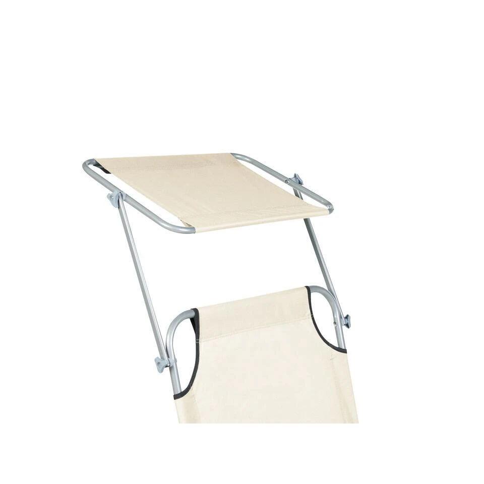 FOLIGNO - Strandstoel - Crème - Polyester 8 FOLIGNO - Strandstoel - Crème - Polyester - Afbeelding 8