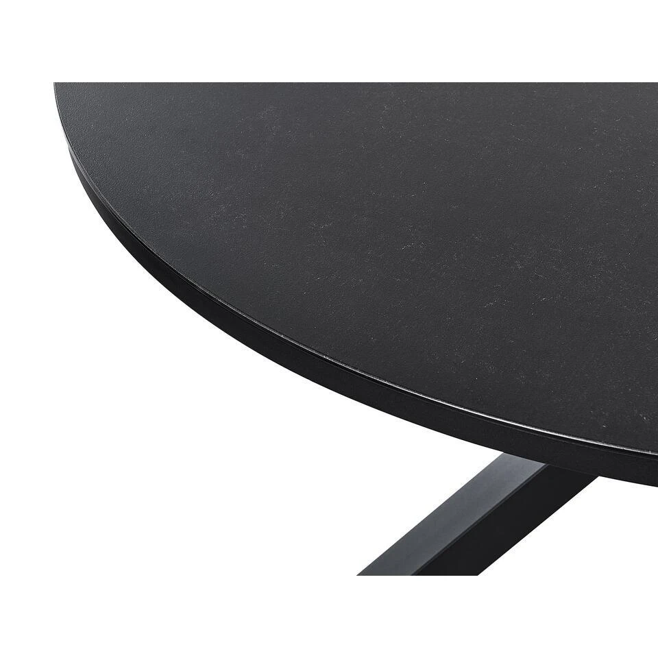 MALETTO - Ronde Eettafel - Zwart - 120 Cm - Aluminium 4 MALETTO - Ronde Eettafel - Zwart - 120 Cm - Aluminium - Afbeelding 4