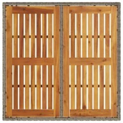 VidaXL - Tuintafel - Grijs - Poly Rattan - 90 X 90 X 75 Cm -Leenbakker Winkel d747c76f52d746de85255aa6868530aa