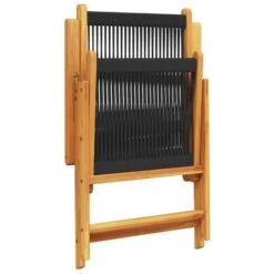 VidaXL- Tuinstoelen - Zwart - Massief Acaciahout En Polypropeen - 2 Stuks -Leenbakker Winkel d7f24c6ec071473faa0f2aa1d6c7593a