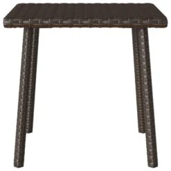 VidaXL - Tuin Salontafel - Bruin - Poly Rattan - 40 X 40 X 37 Cm -Leenbakker Winkel d886a447712b456a87f282433c465852