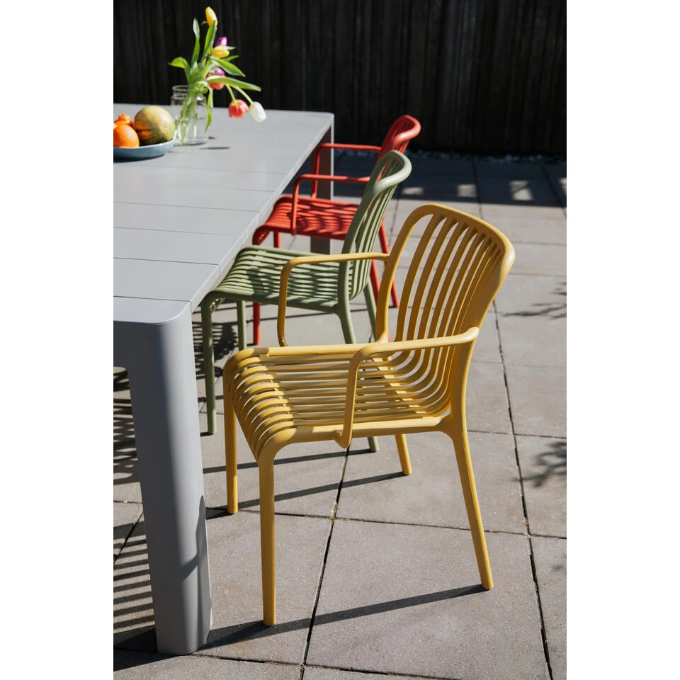 Housecraft Living Mante Tuinstoelen Geel - Set Van 4 2 Housecraft Living Mante Tuinstoelen Geel - Set Van 4 - Afbeelding 2