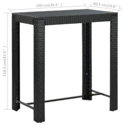 VidaXL - Tuinset - Zwart - Poly Rattan -Leenbakker Winkel daa928b022c94f0b826679aaf8c5590b
