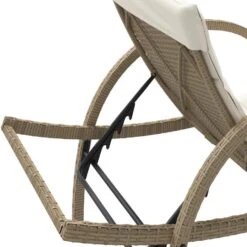 VidaXL - Ligbed - Beige - Poly Rattan 17 VidaXL - Ligbed - Beige - Poly Rattan -Leenbakker Winkel dc11ca9107d944679917902b6ce02601
