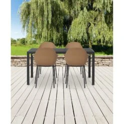 Lisomme Stan Tuintafel Zwart - 150 X 90 Cm -Leenbakker Winkel def05f3ec61b4281959bf6ebf00c43dd