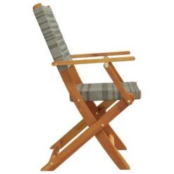 VidaXL - Tuinstoelen - Grijs - Massief Acaciahout En Poly Rattan - 2 Stuks -Leenbakker Winkel e0e41ec343a84534a702d21833d157e4