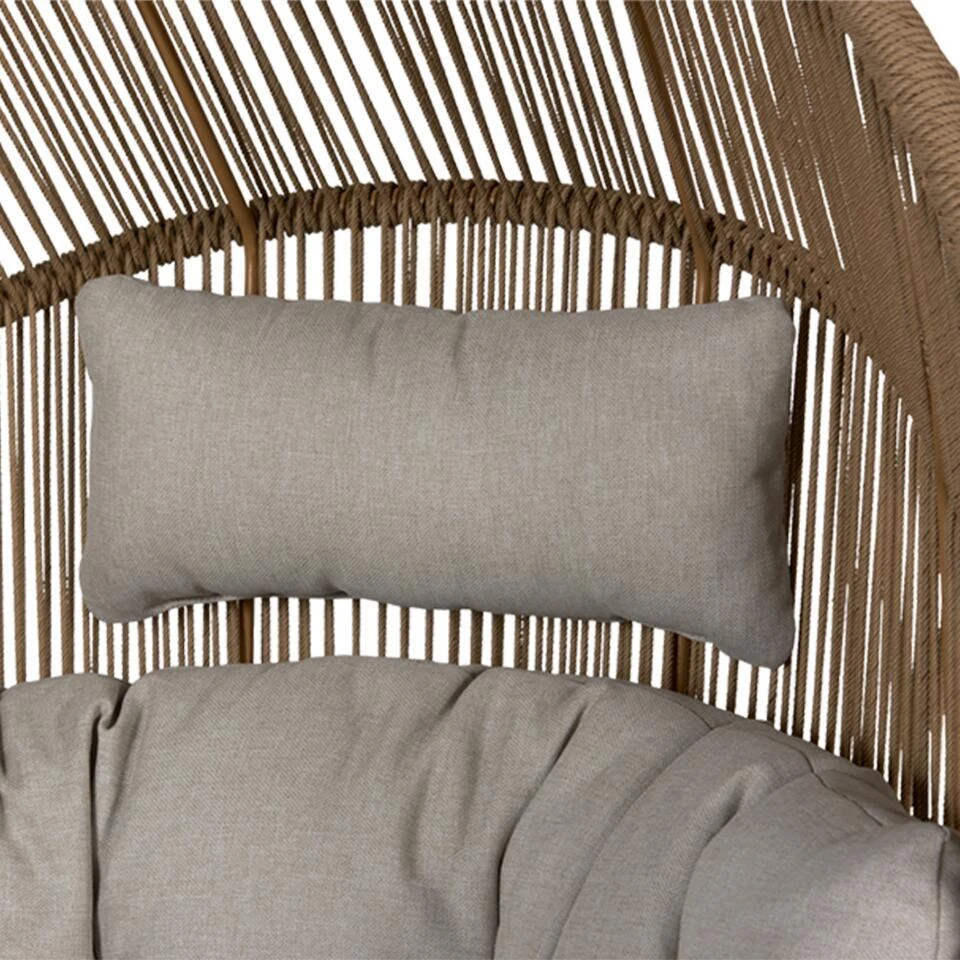 Lisomme Ayla Rattan Tuin Loungestoel Beige - Met Zitkussens 6 Lisomme Ayla Rattan Tuin Loungestoel Beige - Met Zitkussens - Afbeelding 6