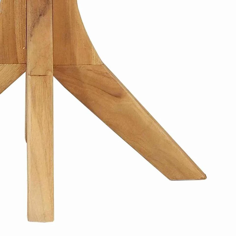 VidaXL - Terrastafel - Bruin - Massief Teakhout - 55 X 55 X 51 Cm 7 VidaXL - Terrastafel - Bruin - Massief Teakhout - 55 X 55 X 51 Cm - Afbeelding 7