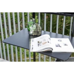 Fjôrd Balkontafel Zwart Metaal - 77x57x120cm - Opklapbaar - Borneo -Leenbakker Winkel e2400b35b1034b049567f988ede94c7f