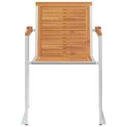 VidaXL Tuinstoelen 2 St Massief Acaciahout En Roestvrij Staal -Leenbakker Winkel e25eb6c5ae3f4398a30f5ff6b98ebde0