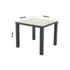 VDG Nola Tuintafel 90x90 Cm. - Antraciet/Houtlook 13 VDG Nola Tuintafel 90x90 Cm. - Antraciet/Houtlook -Leenbakker Winkel e4eae94dd97042edb03581c8cfef4b4f