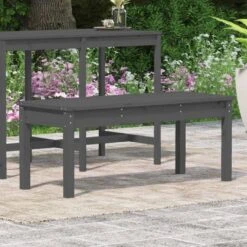 VidaXL - Tuinbank - Grijs - Massief Grenenhout - 109x44x45 Cm 10 VidaXL - Tuinbank - Grijs - Massief Grenenhout - 109x44x45 Cm -Leenbakker Winkel e4fe0212623649a4973e2478d8d7953b