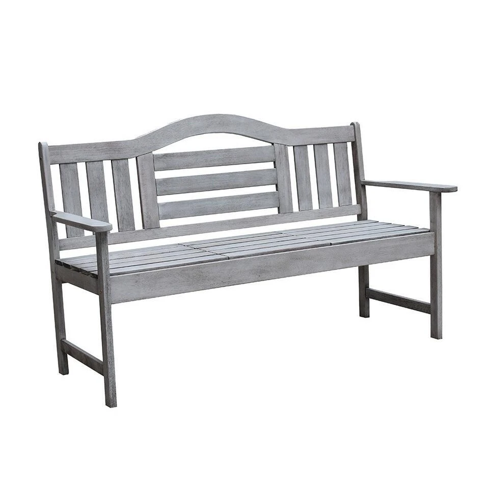 SenS-Line Nevada Tuinbank Met Uitklapbaar Tafeltje - Grijs - 150 Cm - Meranti H 7 SenS-Line Nevada Tuinbank Met Uitklapbaar Tafeltje - Grijs - 150 Cm - Meranti H - Afbeelding 7