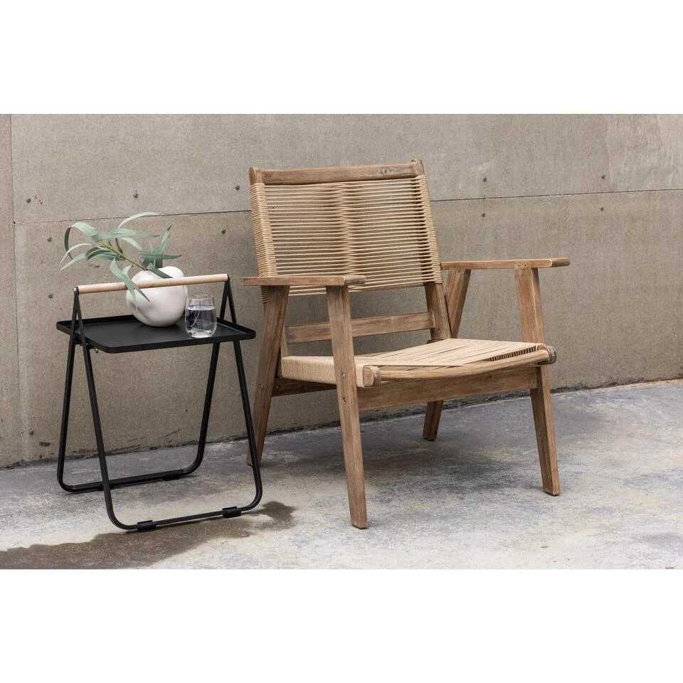 Svea - Esmée Outdoor Loungestoel - Acaciahout - Naturel 2 Svea - Esmée Outdoor Loungestoel - Acaciahout - Naturel - Afbeelding 2