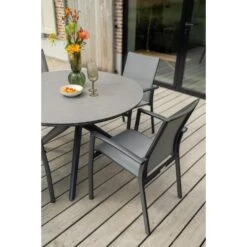Dublin Ronde Tuintafel Ø120 Cm. - Antraciet -Leenbakker Winkel e82ef64482a14683a78beec8d3331dc5