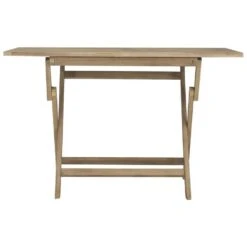 VidaXL - Tuintafel Inklapbaar - Grijs - Massief Teakhout - 120x70x75 Cm -Leenbakker Winkel e95a58915f314943962bf60d51077bac