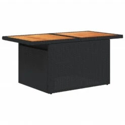 VidaXL - Tuintafel - Zwart - Poly Rattan En Acaciahout - 100x55x73 Cm -Leenbakker Winkel ea6bb9e7379543fa982d6b480f771845