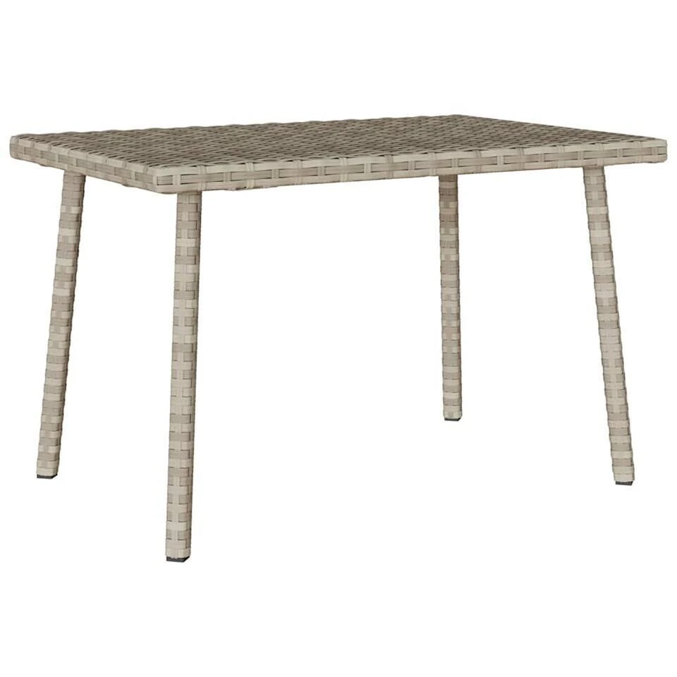 VidaXL - Tuin Salontafel - Grijs - Poly Rattan - 60 X 40 X 37 Cm 6 VidaXL - Tuin Salontafel - Grijs - Poly Rattan - 60 X 40 X 37 Cm - Afbeelding 6