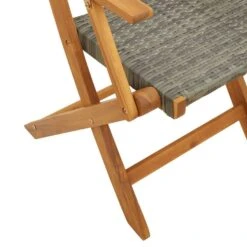 VidaXL - Tuinstoelen - Grijs - Massief Acaciahout En Poly Rattan - 2 Stuks -Leenbakker Winkel eb763648ac624b199819635caa4de064