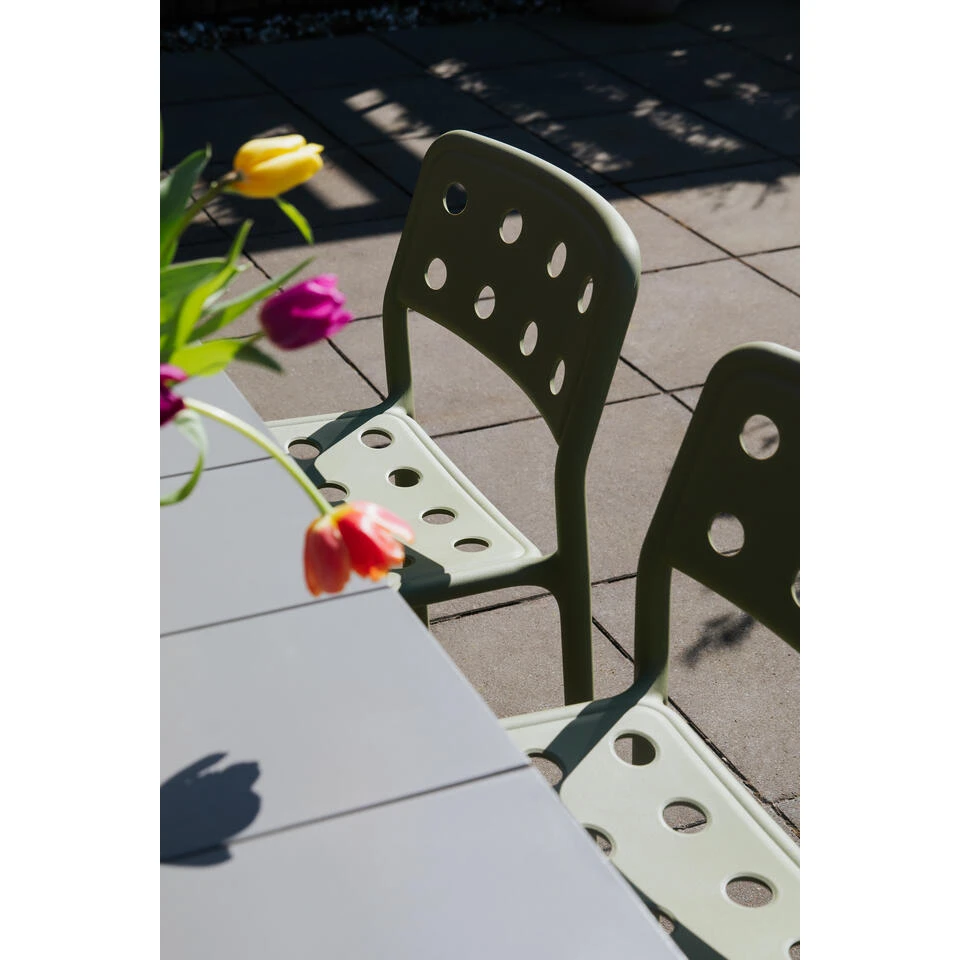 Housecraft Serra Tuinstoel/ Eetkamerstoel Kunststof Groen - Set Van 4 11 Housecraft Serra Tuinstoel/ Eetkamerstoel Kunststof Groen - Set Van 4 - Afbeelding 11