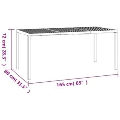 VidaXL - Tuintafel - Antraciet - Staal - 165 X 80 X 72 Cm -Leenbakker Winkel ec13e87d0b5b4cafa0145861620fd7ff