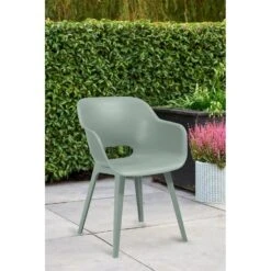 Keter Akola Tuinstoelen - 2 Stuks -56.5x55x80cm - Vintage Green -Leenbakker Winkel ec5cf10f4d1c40838f6beef39c7d58b6