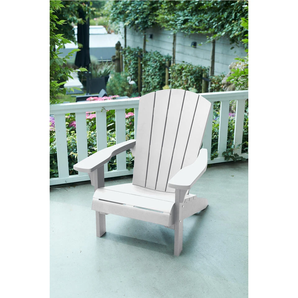 Keter Troy Adirondack Tuinstoel - Set Van 2 - 85x80x96.5cm - Wit 10 Keter Troy Adirondack Tuinstoel - Set Van 2 - 85x80x96.5cm - Wit - Afbeelding 10