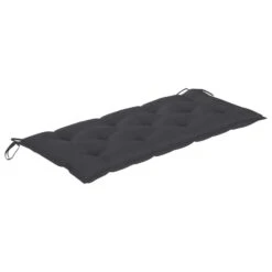 VidaXL - Tuinbank Inklapbaar Met Antraciet Kussen - Bamboe - 118x38x45 Cm -Leenbakker Winkel ec7abcd9de2b44a1a1243745c372f20f