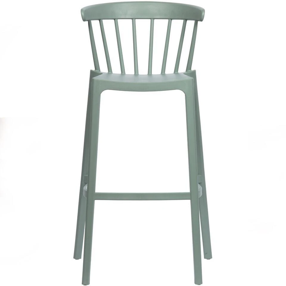 WOOOD Bliss Barstoelen Buiten - Kunststof - Groen - Set Van 2 4 WOOOD Bliss Barstoelen Buiten - Kunststof - Groen - Set Van 2 - Afbeelding 4