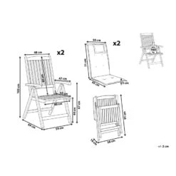 AMANTEA - Tuinstoel Set Van 2 - Donkerbruin - Acaciahout 14 AMANTEA - Tuinstoel Set Van 2 - Donkerbruin - Acaciahout -Leenbakker Winkel ed6a6140c4204e06a039574d14671b1c 1