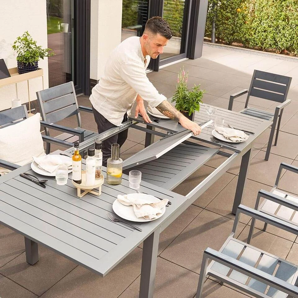 Merkloos HOME DELUXE Zitgroep CASA MADERA Hoeveelheid: 9 Stuks. 3 Merkloos HOME DELUXE Zitgroep CASA MADERA Hoeveelheid: 9 Stuks. - Afbeelding 3