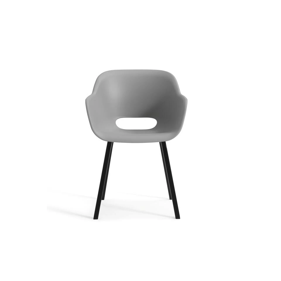 Keter Noa Tuinstoel - 2 Stuks - 55x56,5x80cm - Metalen Frame - Grijs 6 Keter Noa Tuinstoel - 2 Stuks - 55x56,5x80cm - Metalen Frame - Grijs - Afbeelding 6