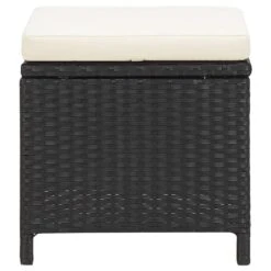 VidaXL - Tuinstoel En Voetenbank - Zwart - Poly Rattan - 4 Stuks 22 VidaXL - Tuinstoel En Voetenbank - Zwart - Poly Rattan - 4 Stuks -Leenbakker Winkel efeb776bd21a4bb8ae25b1fe701cd097