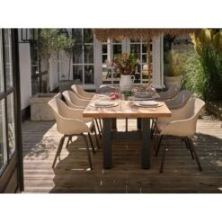 Hartman Heron Dining Tuintafel 240x100 Cm. - Zwart/Teak -Leenbakker Winkel f09955ddcaf94d50bc21251c7e88397e
