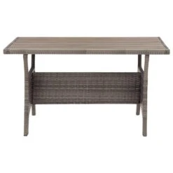 VidaXL - Tuintafel - Grijs - Poly Rattan - 120 X 70 X 66 Cm 8 VidaXL - Tuintafel - Grijs - Poly Rattan - 120 X 70 X 66 Cm -Leenbakker Winkel f1cf4559277d4848b0affd6053169a27
