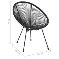 VidaXL - Maanstoelen - Zwart - Rattan - 2 Stuks -Leenbakker Winkel f2d85903bdfb4a9fa16b8a79bd5b2f37
